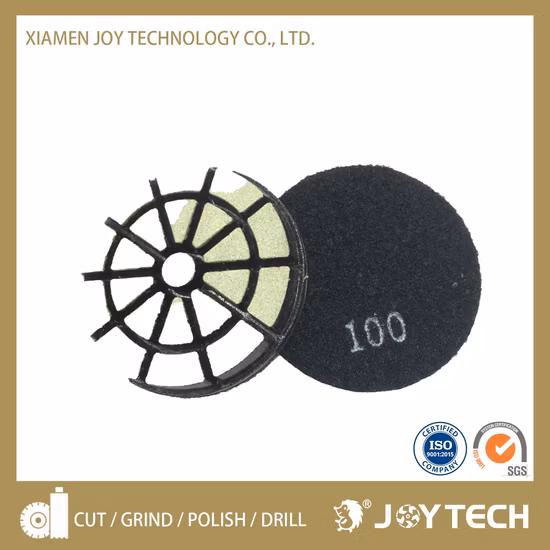 8 Triangles diamant résine sol tampons de polissage polissage béton meule abrasif diamant outil (JOY